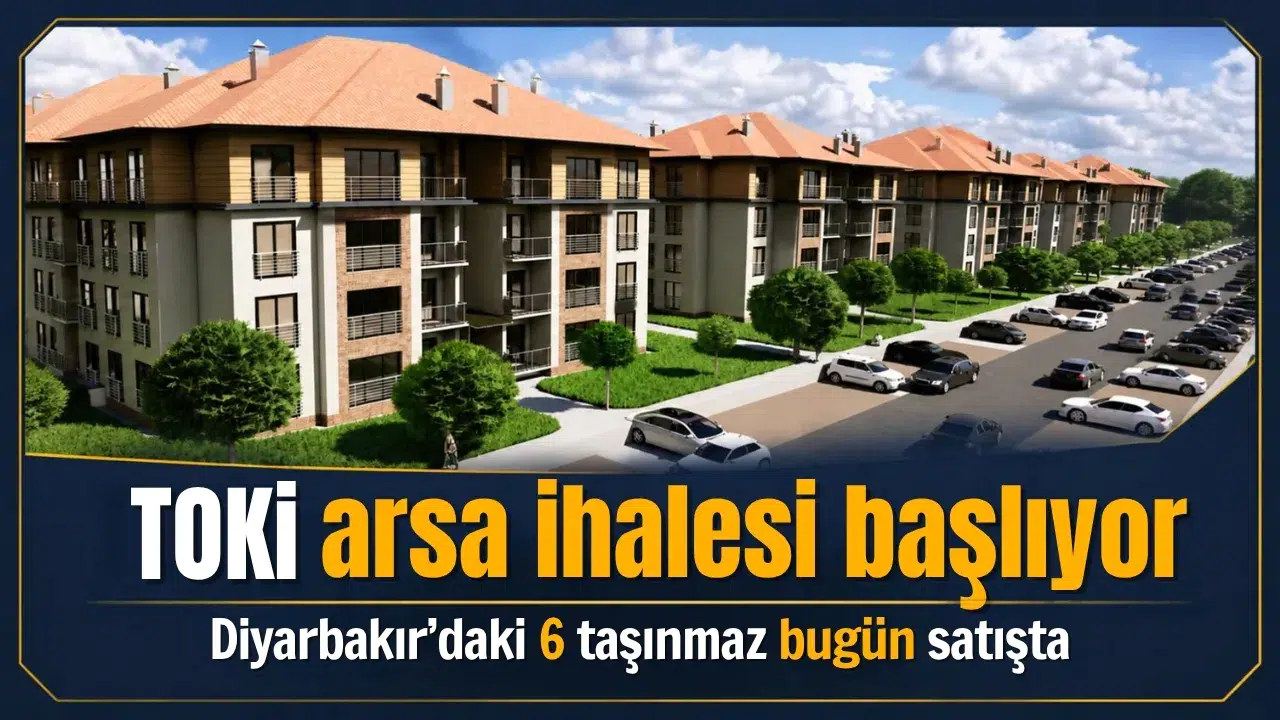 TOKİ arsa ihalesi başlıyor: Diyarbakır'daki 6 taşınmaz bugün satışta, işte ilçe ilçe listesi