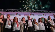Amedspor'un Diyarbakır'ı sallayan sevincine Eşbaşkan Serra Bucak da ortak oldu