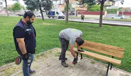 Diyarbakır'da parklara konforlu dokunuş: 25 yeni bank monte edildi