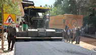 Diyarbakır'da kışın suya gömülen caddeye 1000 ton asfalt seriliyor
