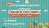 Diyarbakır’da miniklere müjde: Çocuk Oyun Odası’na ön kayıtlar başladı
