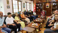Diyarbakır'da LGS'den tam puan alan öğrenciler Eşbaşkan Bucak'a konuk oldu