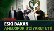Eski Bakandan Amedspor'a ziyaret: Başkan Nahit Eren ile görüştü