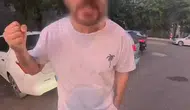 Diyarbakır Sur'da ters yön gerginliği: Motokurye ile sürücü kavgası kamerada