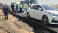 Diyarbakır Çınar yolunda zincirleme kaza: 3 araç birbirine girdi 7 kişi yaralandı