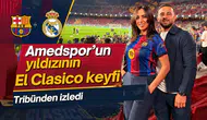 Amedspor'un yıldızının El Clasico keyfi: Barcelona Real Madrid maçını tribünden izledi