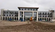 Dicle Üniversitesi'nin yeni rektörlük binasında sona doğru: 8 ayda tamamlandı