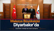 Malezya Büyükelçisi Diyarbakır'da: Vali Zorluoğlu ile iş birliği imkanlarını görüştüler