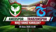 Amedspor Trabzonspor maçı hangi kanaldan canlı yayınlanacak? İşte detaylar