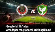 Gençlerbirliği'nden Amedspor maçı öncesi kritik duyuru: Passolig uyarısı geldi