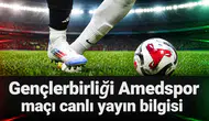Gençlerbirliği Amedspor maçı canlı yayın bilgisi: Gençlerbirliği Amedspor hangi kanalda?