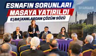 Diyarbakır'da esnafın sorunları masaya yatırıldı: Eşbaşkanlardan çözüm sözü