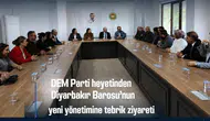 DEM Parti heyetinden Diyarbakır Barosu'nun yeni yönetimine tebrik ziyareti