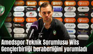 Amedspor Teknik Sorumlusu Wils Gençlerbirliği beraberliğini yorumladı