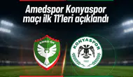 Amedspor Konyaspor maçının ilk 11'leri açıklandı: Hasi'den şaşırtan tercihler