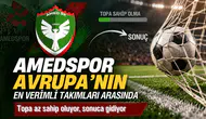 Amedspor Avrupa'nın en verimli takımları arasında: Topa az sahip oluyor, sonuca gidiyor