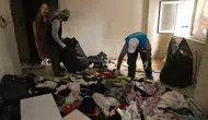 Diyarbakır Yenişehir'de kötü koku yayan çöp ev tahliye edildi 3 kamyon atık çıktı