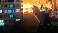 Bağcılar Mahallesi’nde apartmanların dibindeki boş arazide çıkan yangın paniğe yol açtı