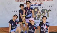 Çermikli miniklerden oryantring şov İlk yarışlarında 2 kupa ve 15 madalya kazandılar