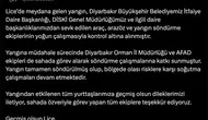 Diyarbakır Lice'deki örtü yangını ekiplerin yoğun müdahalesiyle söndürüldü Soğutma sürüyor
