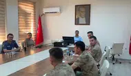 Dicle'de güvenlik gündemi Kaymakam Atış ilçe emniyet ve jandarma ile bir araya geldi