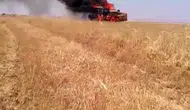 Ergani'de yanan biçerdöverin sahibi Yozgatlı çiftçiye Diyarbakırlı köylülerden büyük jest