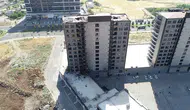 Diyarbakır'da 13 katlı plazanın çatısı küle döndü Yangının izleri dronla kaydedildi