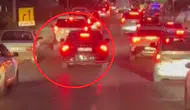Diyarbakır Silvan Bulvarı'nda itfaiye aracına yol vermeyen çakarlı araç tepki çekti