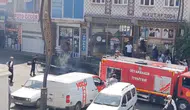 Diyarbakır Çermik'te korku dolu anlar: Hareket halindeki motosiklet alevlere teslim oldu