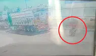 Diyarbakır Bağlar'da motokurye dehşeti: Park halindeki TIR'a çarptı, kaza anı kamerada