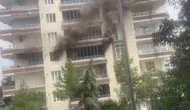 Diyarbakır Bağlar'da apartman yangını: Mahsur kalan çocuklar merdivenle kurtarıldı