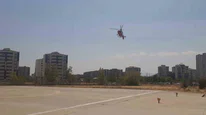 Havuza düşen yaşlı adam helikopterle hastaneye kaldırıldı
