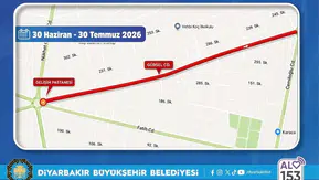 Diyarbakır'da sürücülere önemli uyarı: Cadde 1 ay boyunca trafiğe kapatılıyor