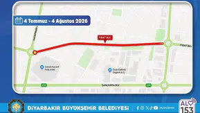 Diyarbakır'daki sürücülerin dikkatine: Bir ay boyunca trafiğe kapalı olacak