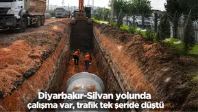 Diyarbakır-Silvan yolu tek şeride düştü: Seyrantepe'de yol çökmelerine son verecek adım atıldı