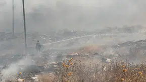 Diyarbakır Yenişehir'de korkutan anız yangını 400 dönümlük arazi küle döndü