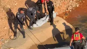Çınar ilçesindeki Göksu Barajı'nda korkunç manzara Sudan erkek cesedi çıkarıldı