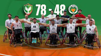 Amedspor tekerlekli sandalye basketbolda zirveye çıktı: Gözler Play-Off'a çevrildi
