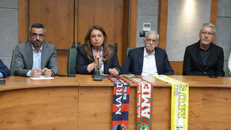 Mardinspor Muşspor maçı için Diyarbakır'da dostluk buluşması