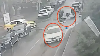 Diyarbakır'da otomobil ile motosiklet çarpıştı: Kaza ucuz atlatıldı