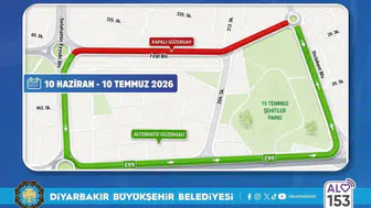 Diyarbakır'da kilit yol 1 ay boyunca trafiğe kapatıldı: Büyükşehir duyurdu