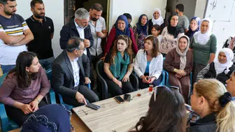 Diyarbakır'da kırsala çıkarma yapan Eşbaşkan Bucak vatandaşı dinledi
