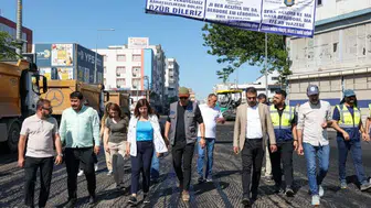 Diyarbakır’da 2026 asfalt sezonu Bağlar’da başladı: Eşbaşkanlar Bucak ve Hatun sahada