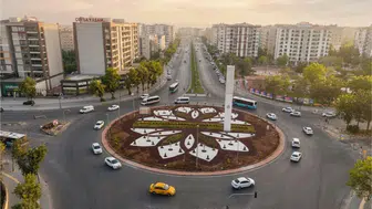 Diyarbakır'daki kavşak iklim dostu peyzajla yenilendi: Binlerce bitkiyle süslendi