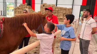 Diyarbakır'da engelli öğrenciler atlarla şifa buldu: Hem eğlendiler hem öğrendiler