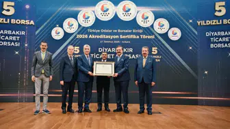 Diyarbakır iş dünyasının gurur günü: Ticaret Borsası’na 5 yıldızlı sertifika