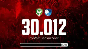 Amedspor Erzurumspor maçı kapalı gişe: Rekor kırıldı, geriye bir bilet bile kalmadı