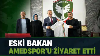 Eski Bakandan Amedspor'a ziyaret: Başkan Nahit Eren ile görüştü