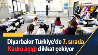 Diyarbakır Türkiye'de 7. sırada yer alıyor: Kadro açığı dikkat çekiyor