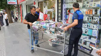 Diyarbakır'da zabıtadan kaldırım operasyonu: Ne varsa kaldırıldı!